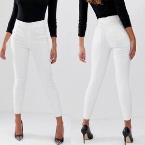 Spanx High RIse Distress Skinny Jeans